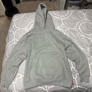 Nike X Supreme Hooded Sweatshirt Medium Heather Grey Ss24 Brand New SHIPS FAST